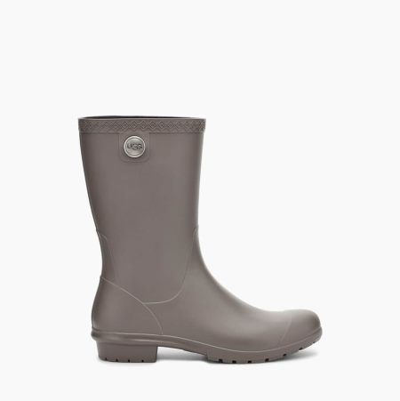 UGG Sienna Matte Deep Grey Rain Boots for Women (WPJN36184)